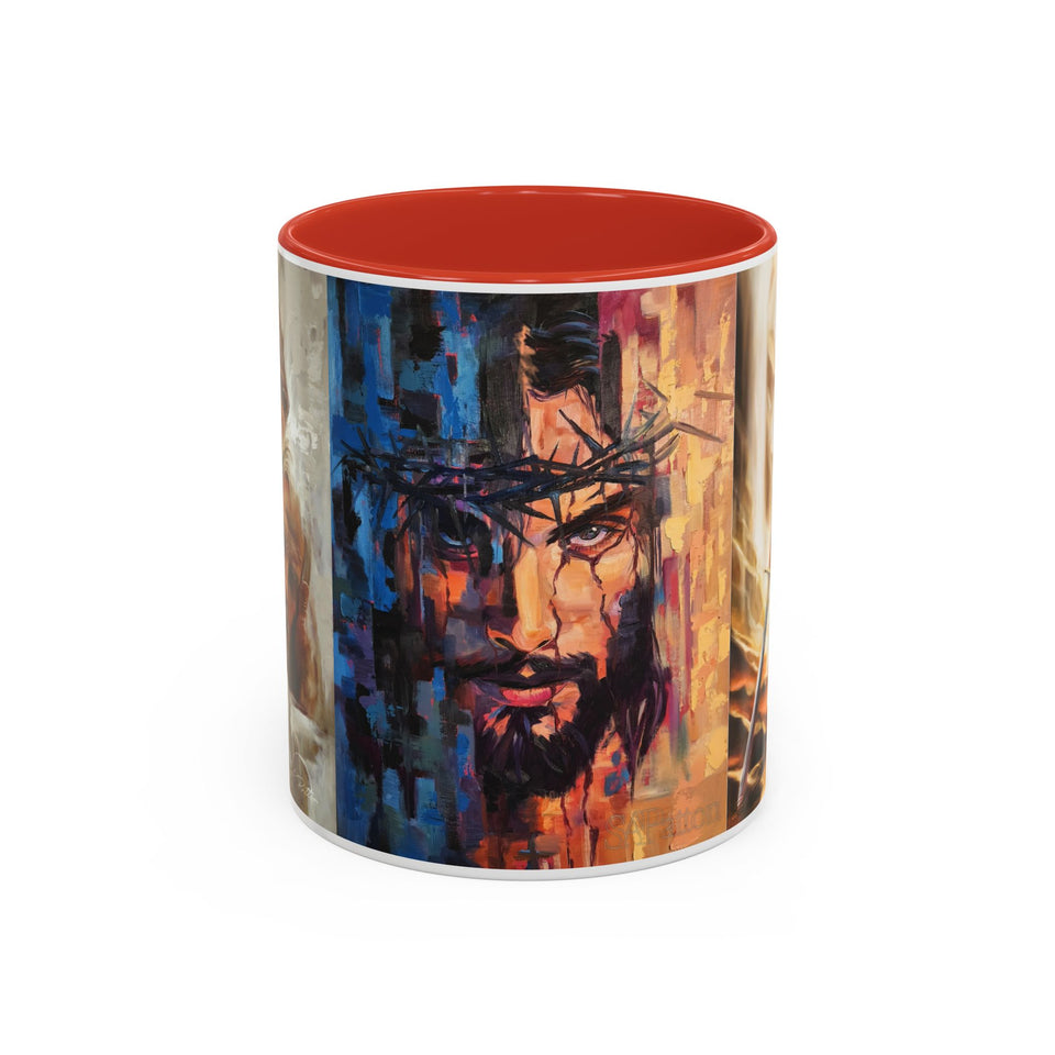 Jesus Art Accent Coffee Mug (11, 15oz)