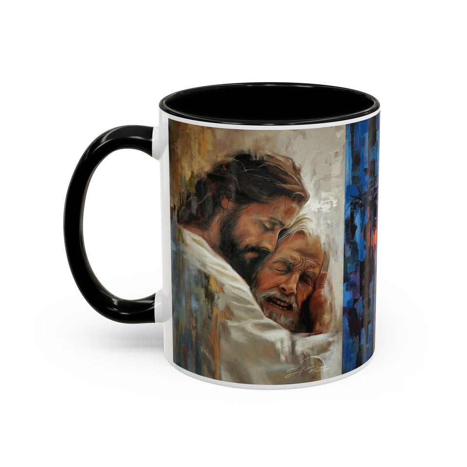 Jesus Art Accent Coffee Mug (11, 15oz)