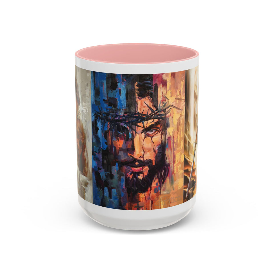 Jesus Art Accent Coffee Mug (11, 15oz)