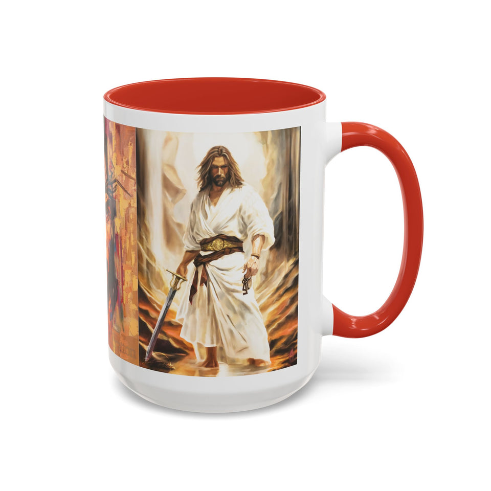 Jesus Art Accent Coffee Mug (11, 15oz)