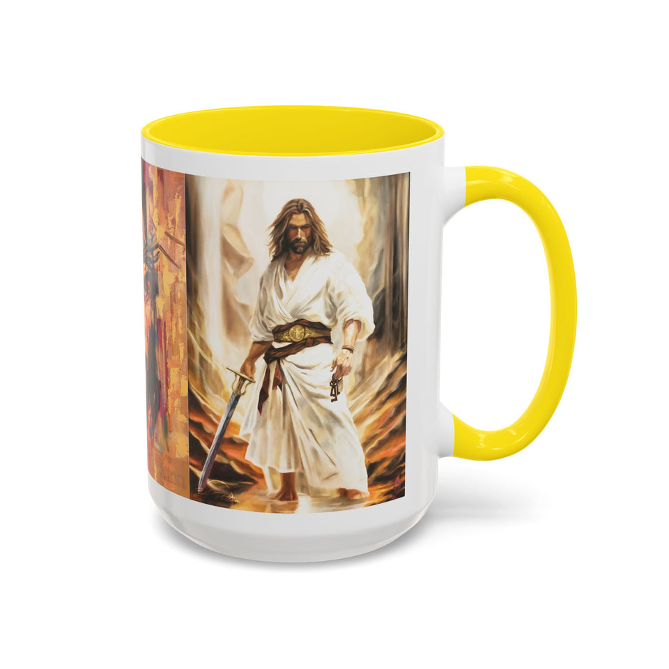 Jesus Art Accent Coffee Mug (11, 15oz)