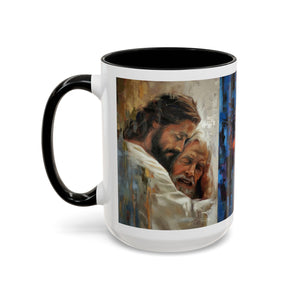 Jesus Art Accent Coffee Mug (11, 15oz)