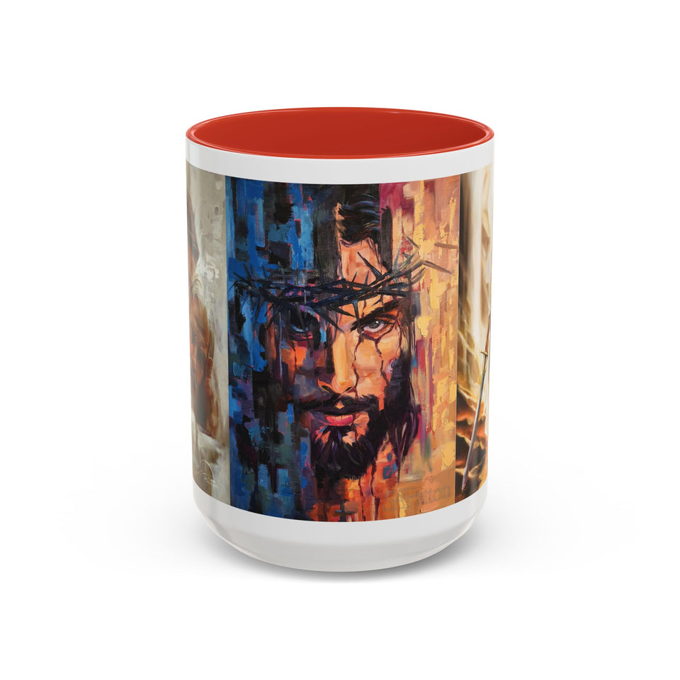 Jesus Art Accent Coffee Mug (11, 15oz)