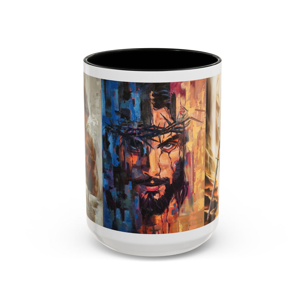 Jesus Art Accent Coffee Mug (15oz)