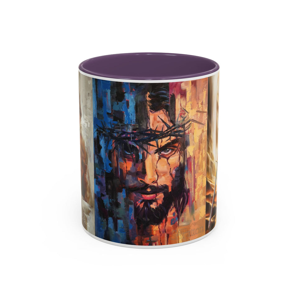 Jesus Art Accent Coffee Mug (11, 15oz)