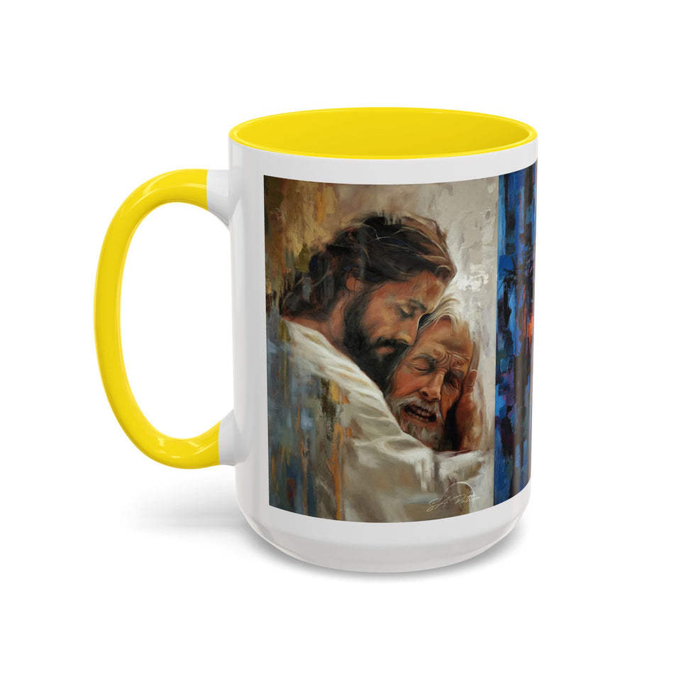 Jesus Art Accent Coffee Mug (11, 15oz)