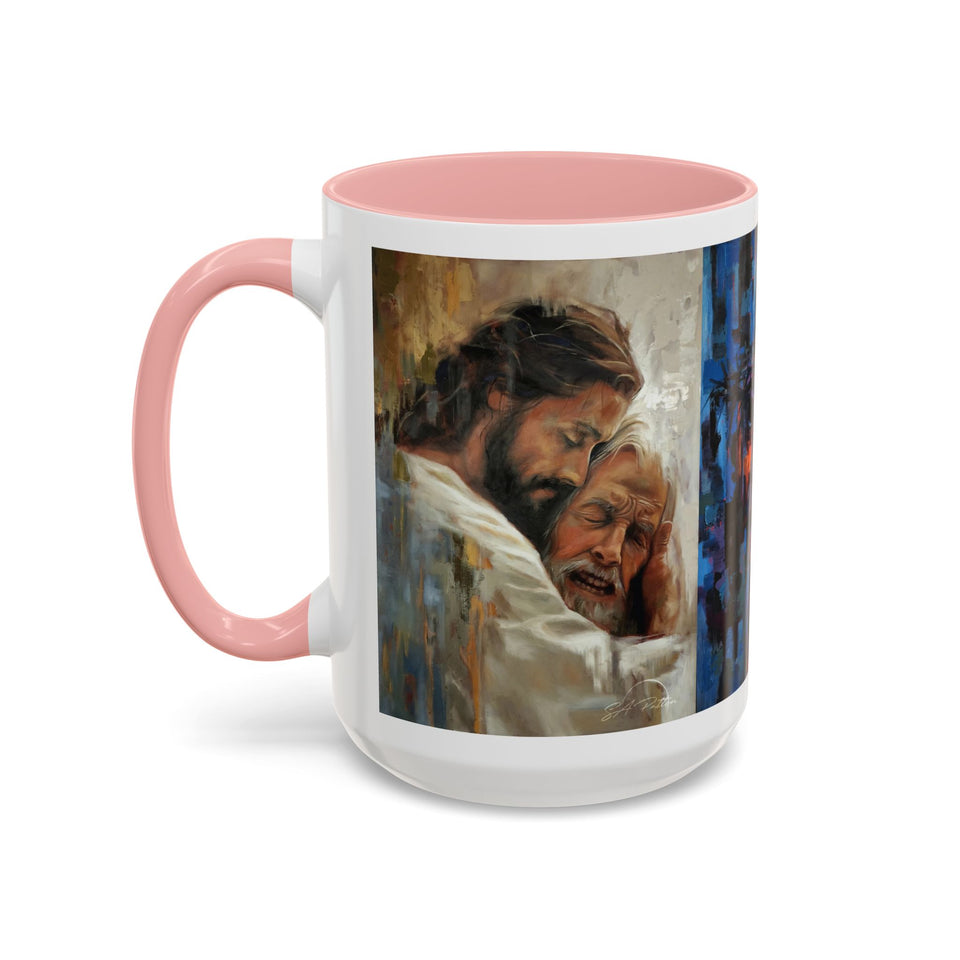 Jesus Art Accent Coffee Mug (11, 15oz)