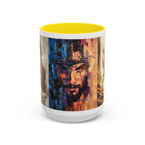 Jesus Art Accent Coffee Mug (11, 15oz)