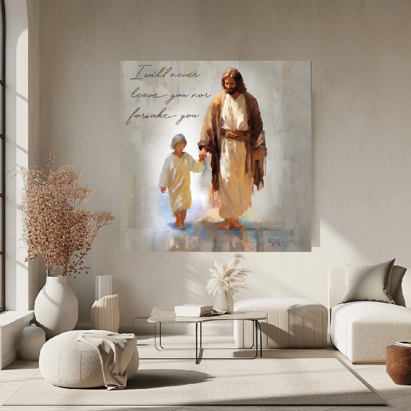 "I Will Never Leave You, Son." Heavy gage Indoor and Outdoor Silk finish Posters