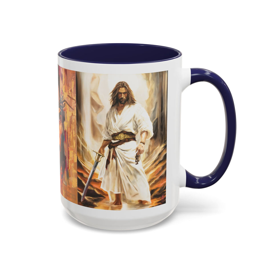 Jesus Art Accent Coffee Mug (11, 15oz)