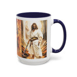 Jesus Art Accent Coffee Mug (11, 15oz)