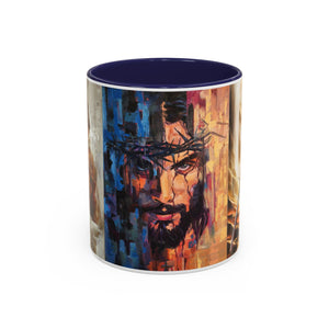 Jesus Art Accent Coffee Mug (11, 15oz)