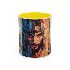 Jesus Art Accent Coffee Mug (11, 15oz)