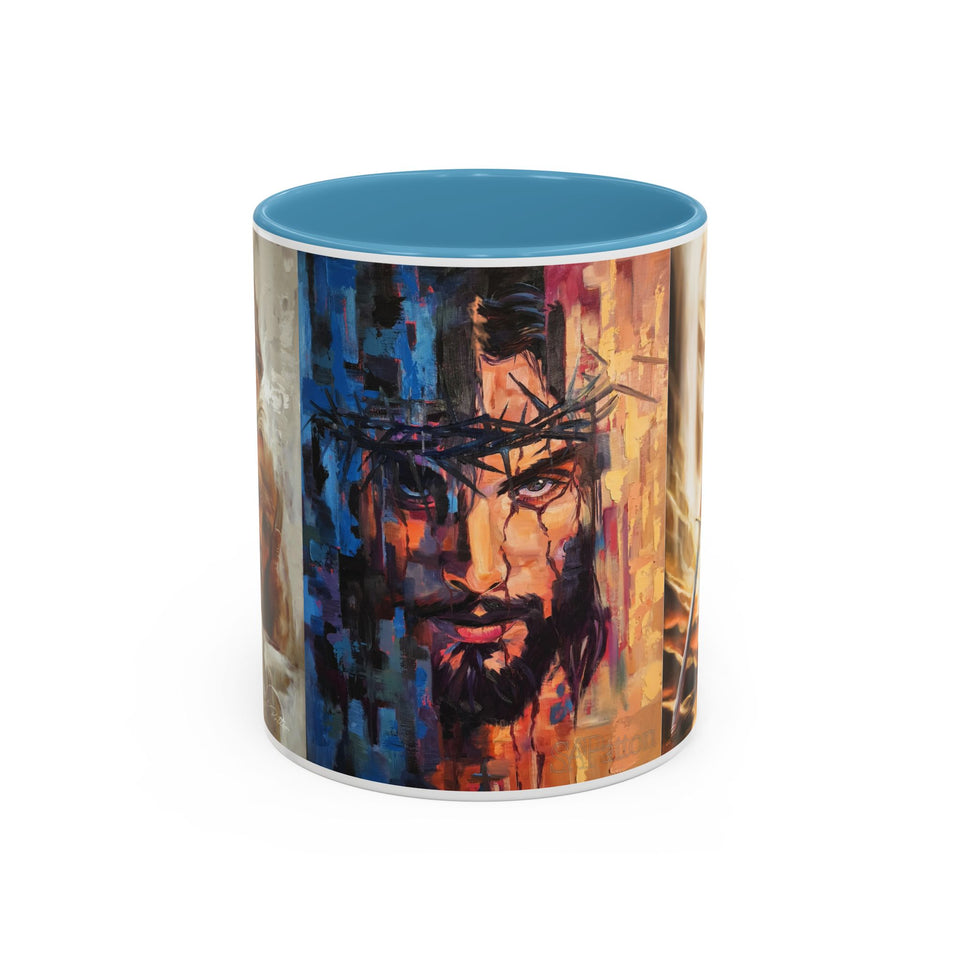 Jesus Art Accent Coffee Mug (11, 15oz)